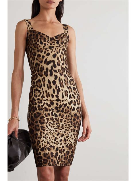 dolce gabbana leopard silk dress|net a Dolce & Gabbana dresses.